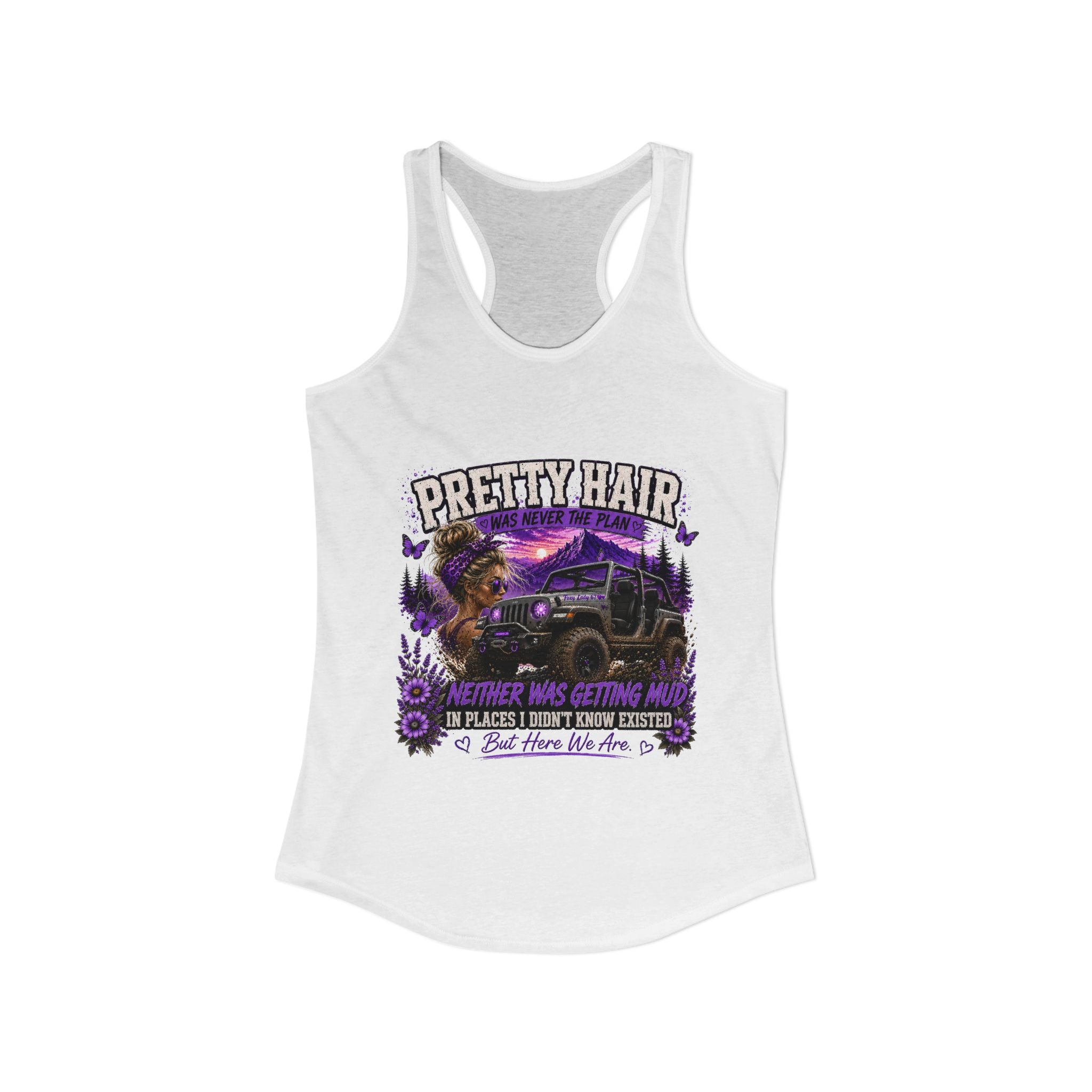 Pretty Hair Jeep Women's Ideal Racerback Tank
