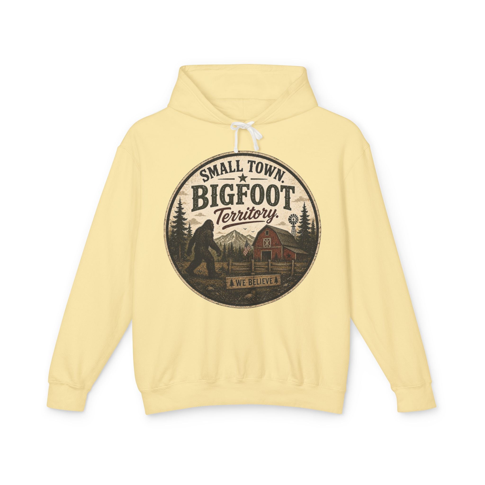Small Town Bigfoot Territory Hooded Sweatshirt