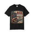 Patriotic "Red White & Boots" T-Shirt — American Flag Cowboy Boot Tee