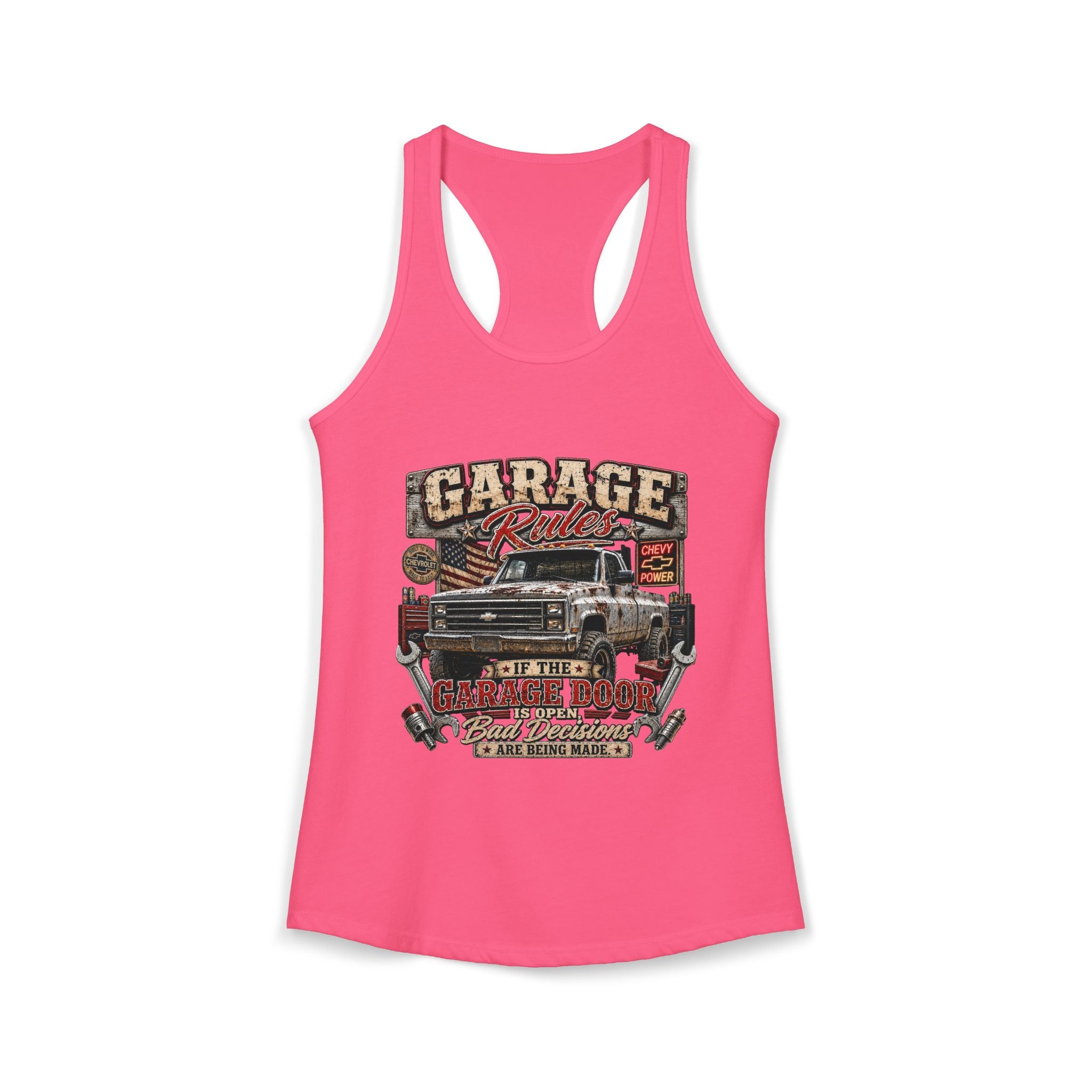 Garage Rules Ideal Racerback Tank