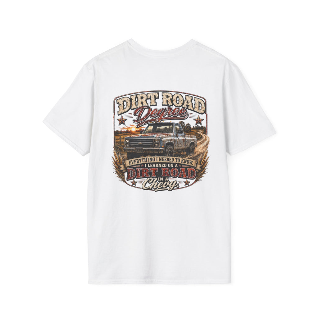 Dirt Road Degree - Chevrolet K30 Vintage Badge T-Shirt