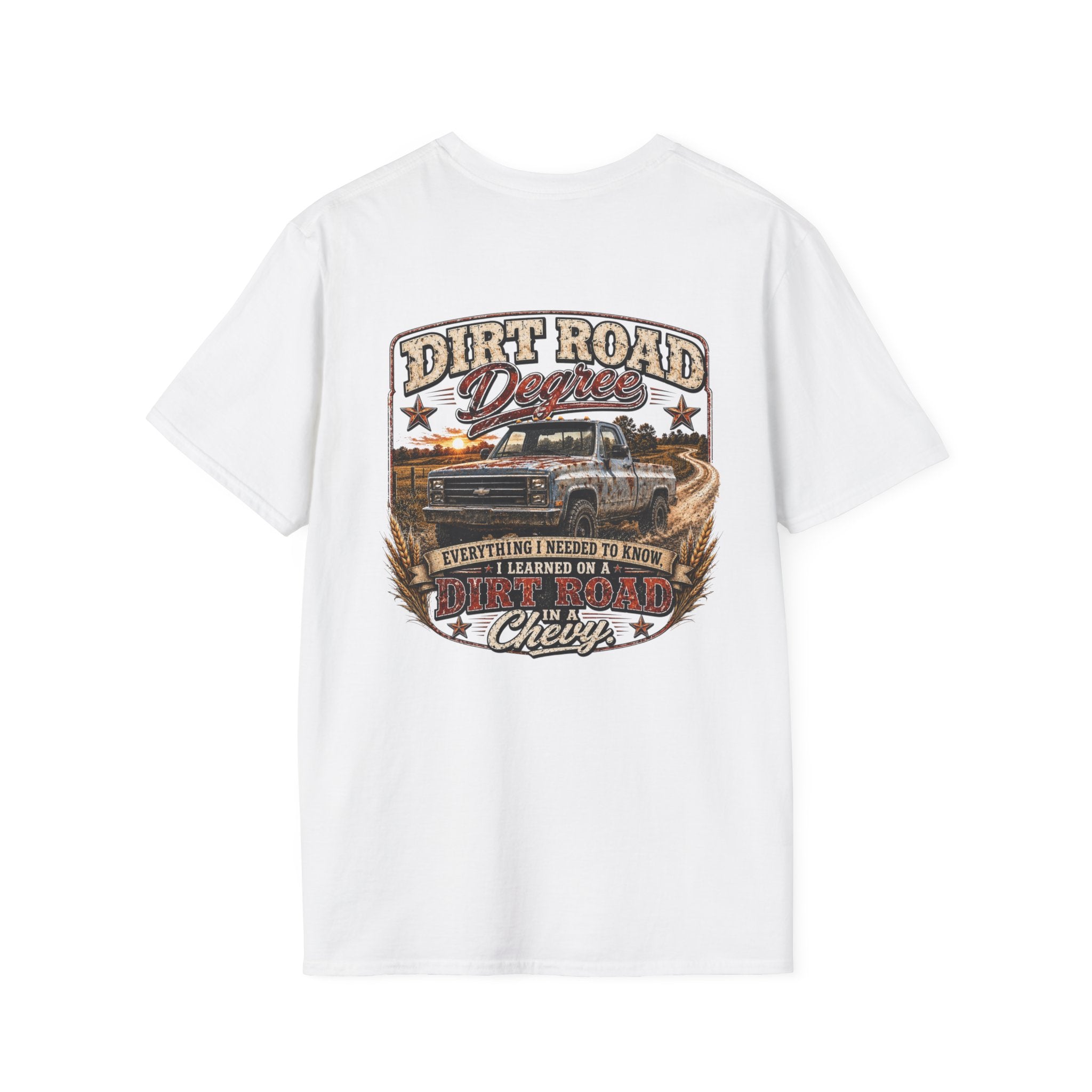 Dirt Road Degree - Chevrolet K30 Vintage Badge T-Shirt