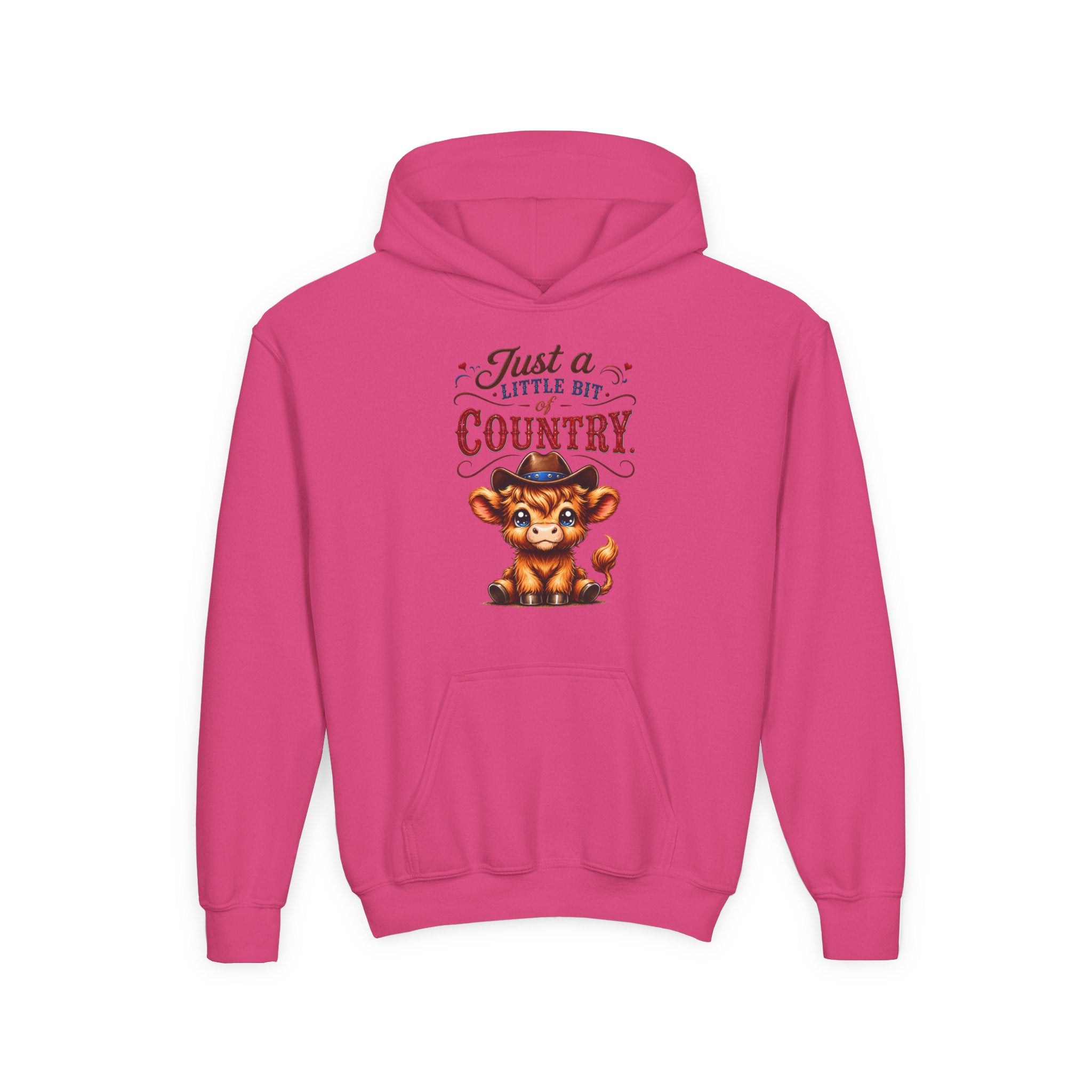 Just a Little Bit of Country Youth Heavy Blend Hooded Sweatshirt