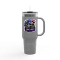 "Jeep Hair Don't Care" Patriotic Truck Design — 40oz Insulated Travel Mug