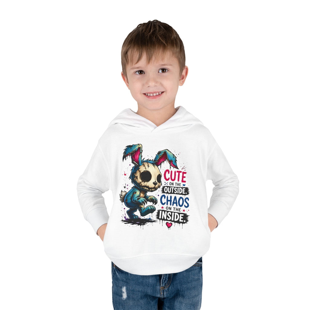 Cute on the outside Choas on the inside Toddler Pullover Fleece Hoodie