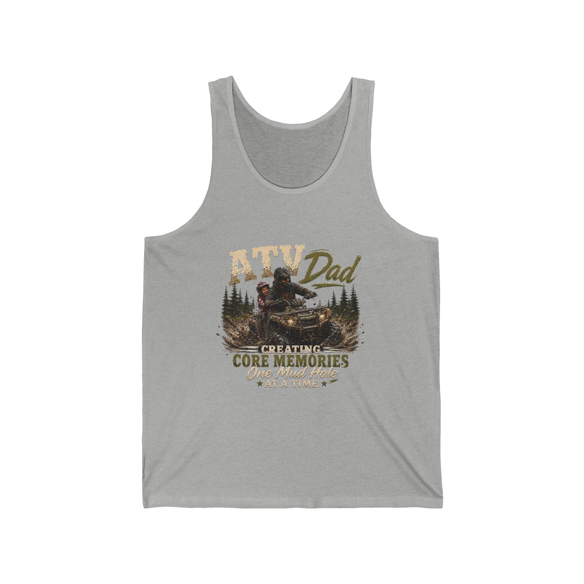 "Creating Core Memories One Trail at a Time" Graphic Tank – ATV Dad Tank Top