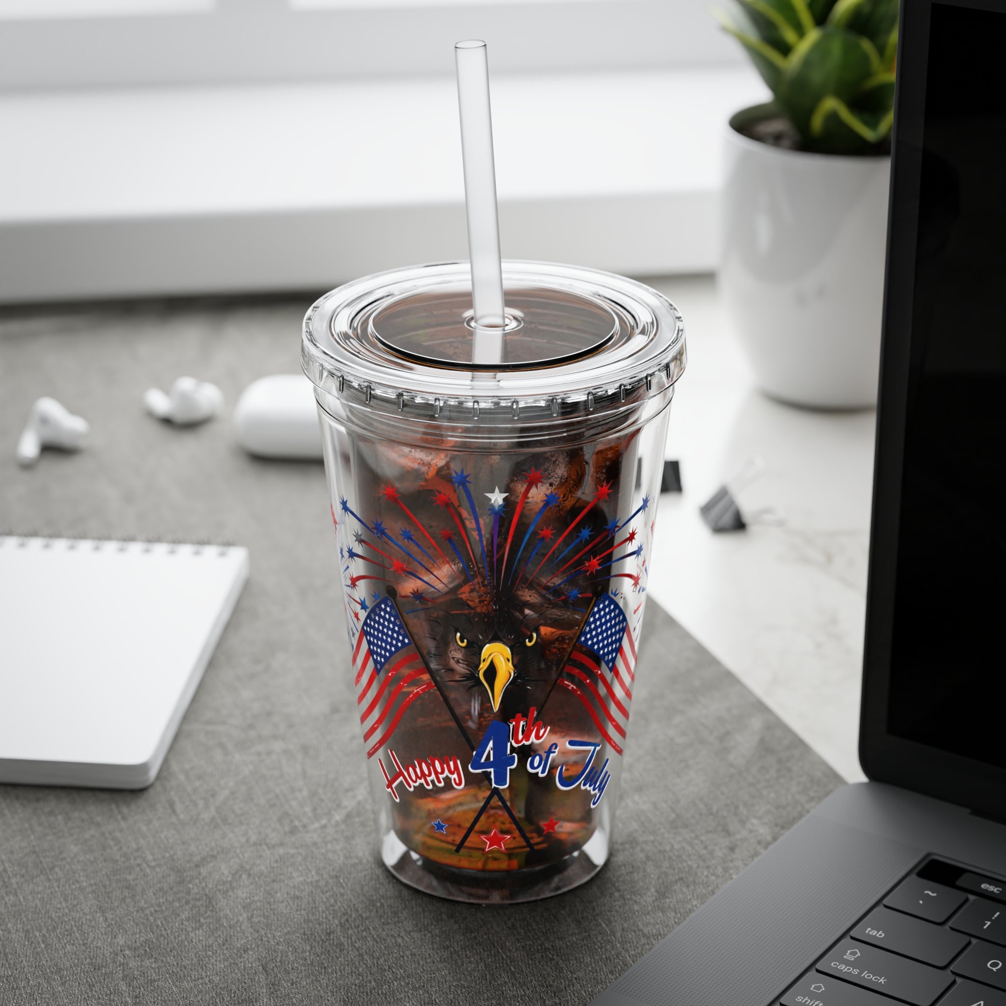 Sunsplash Tumbler with Straw, 16oz