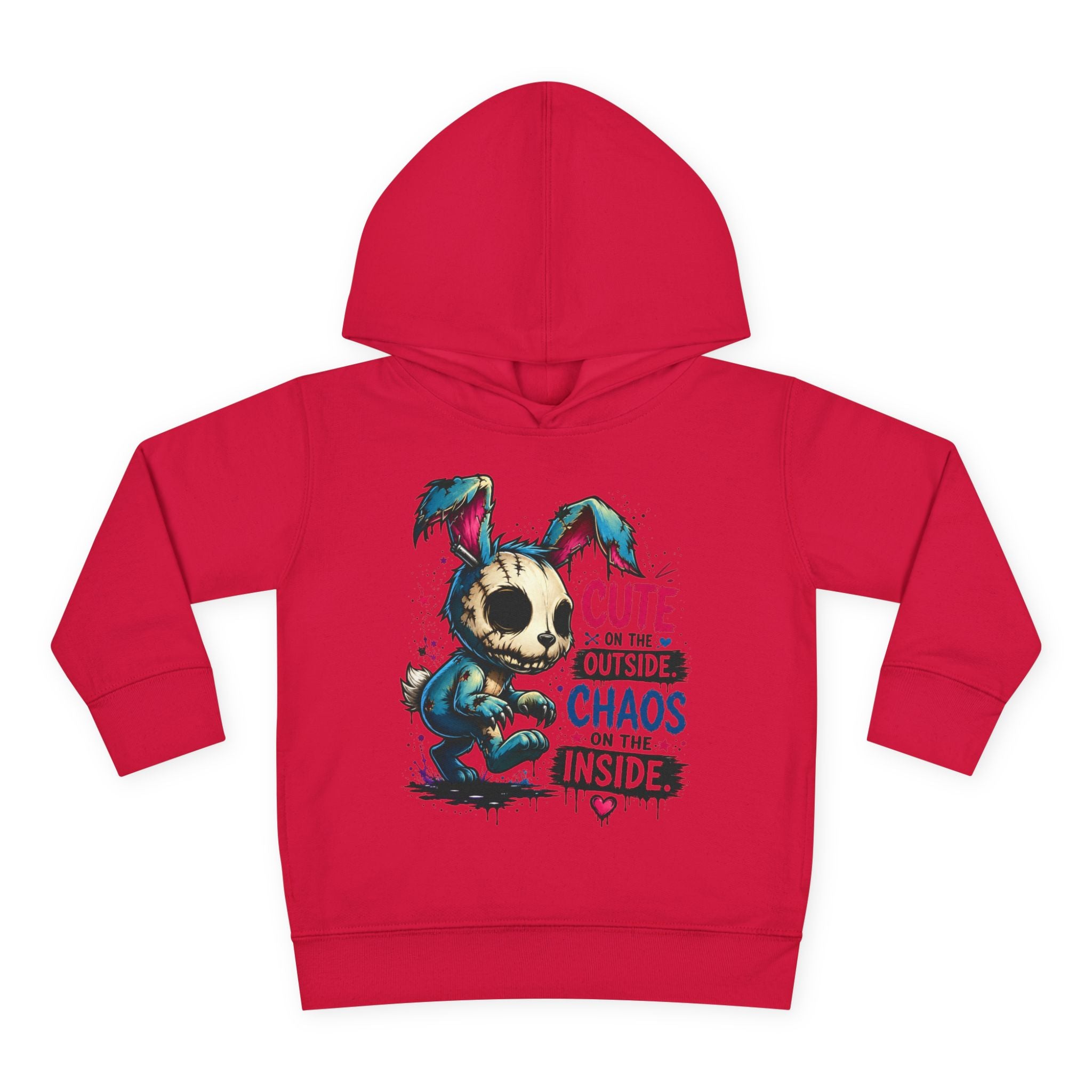 Cute on the outside Choas on the inside Toddler Pullover Fleece Hoodie