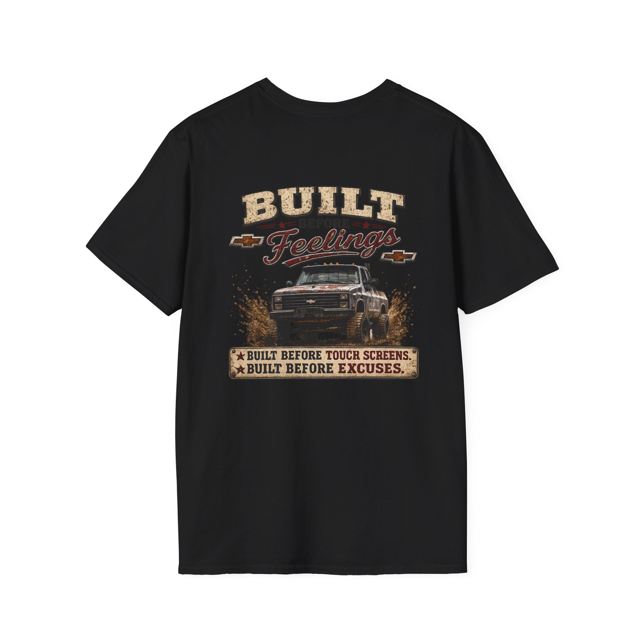 Vintage 'Built Not Bought' Chest Logo T-Shirt