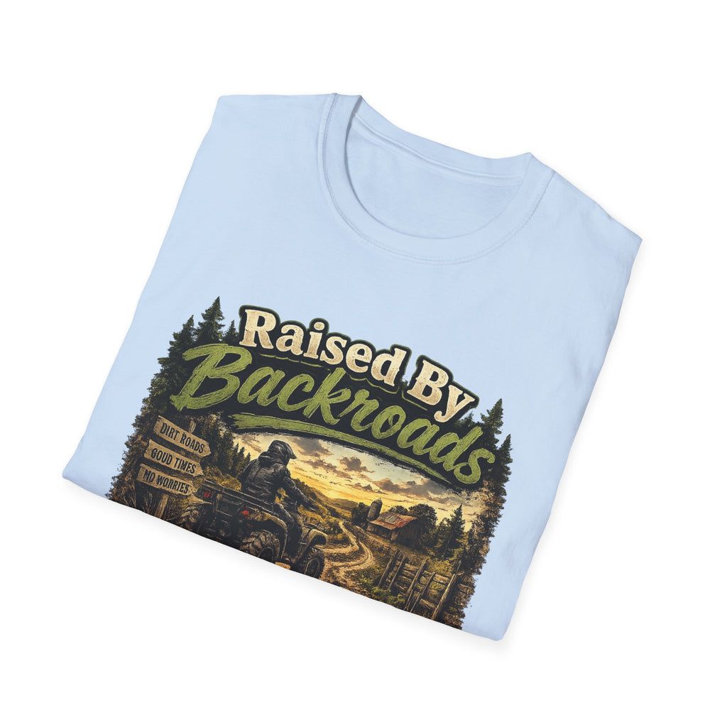 Raised By Backroads T-Shirt — Rustic Country Outdoor Graphic Tee