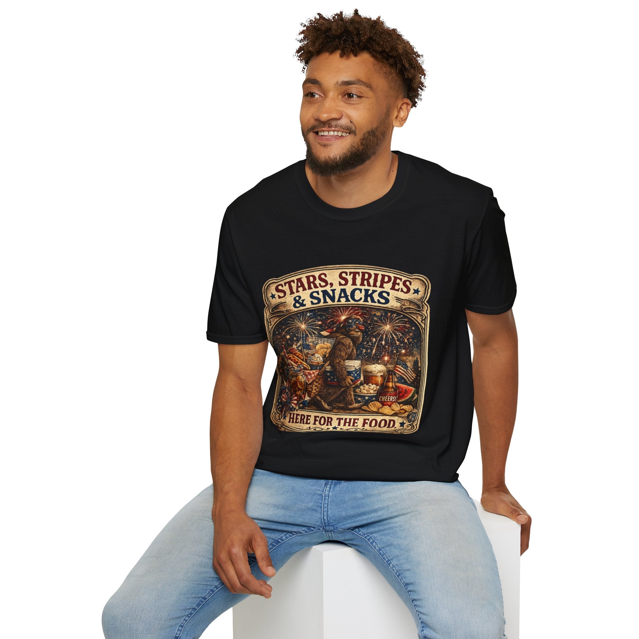 Patriotic 'Stars, Stripes & Snacks' T-Shirt
