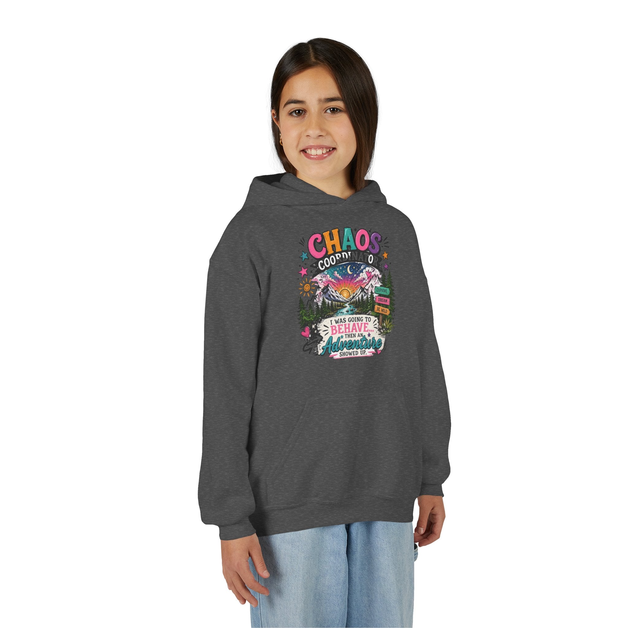 Chaos Coordinator Youth Heavy Blend Hooded Sweatshirt