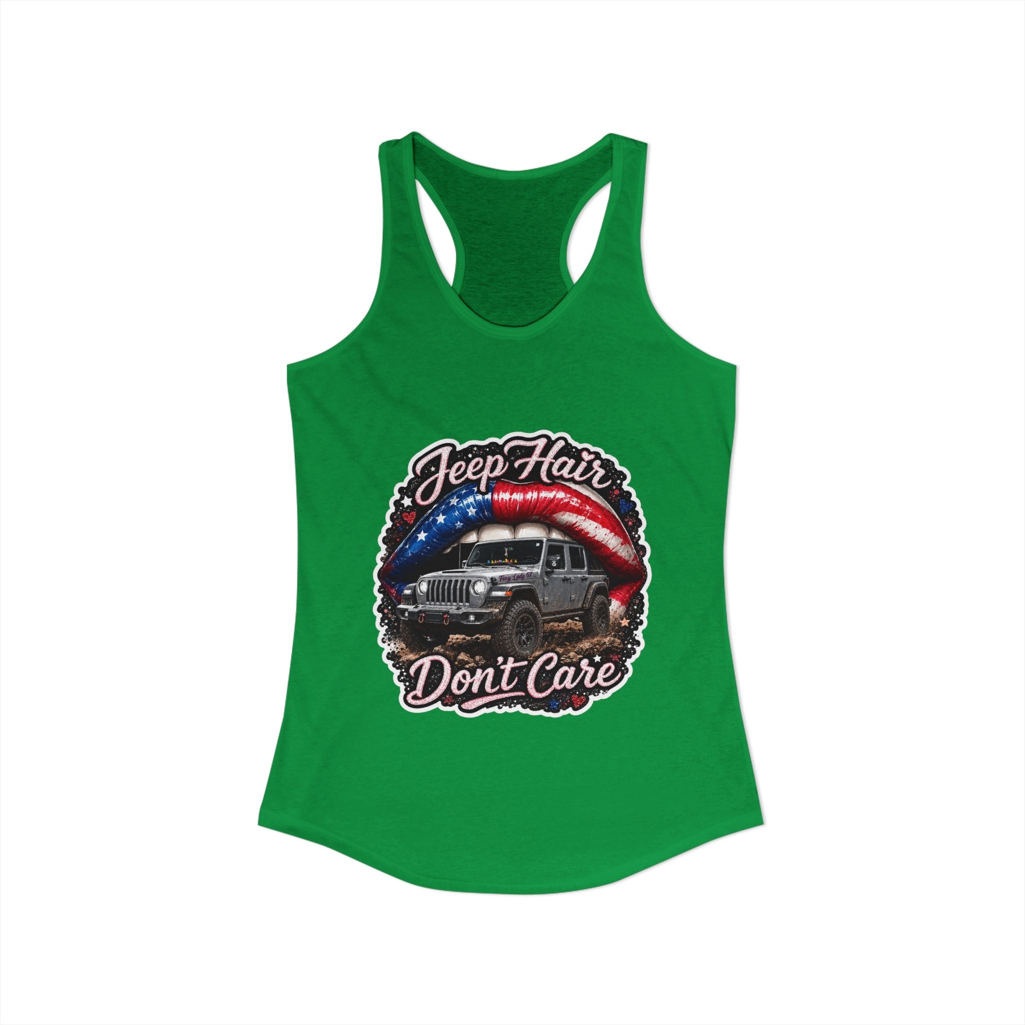 Jeep Hair Don't Care Women's Ideal Racerback Tank