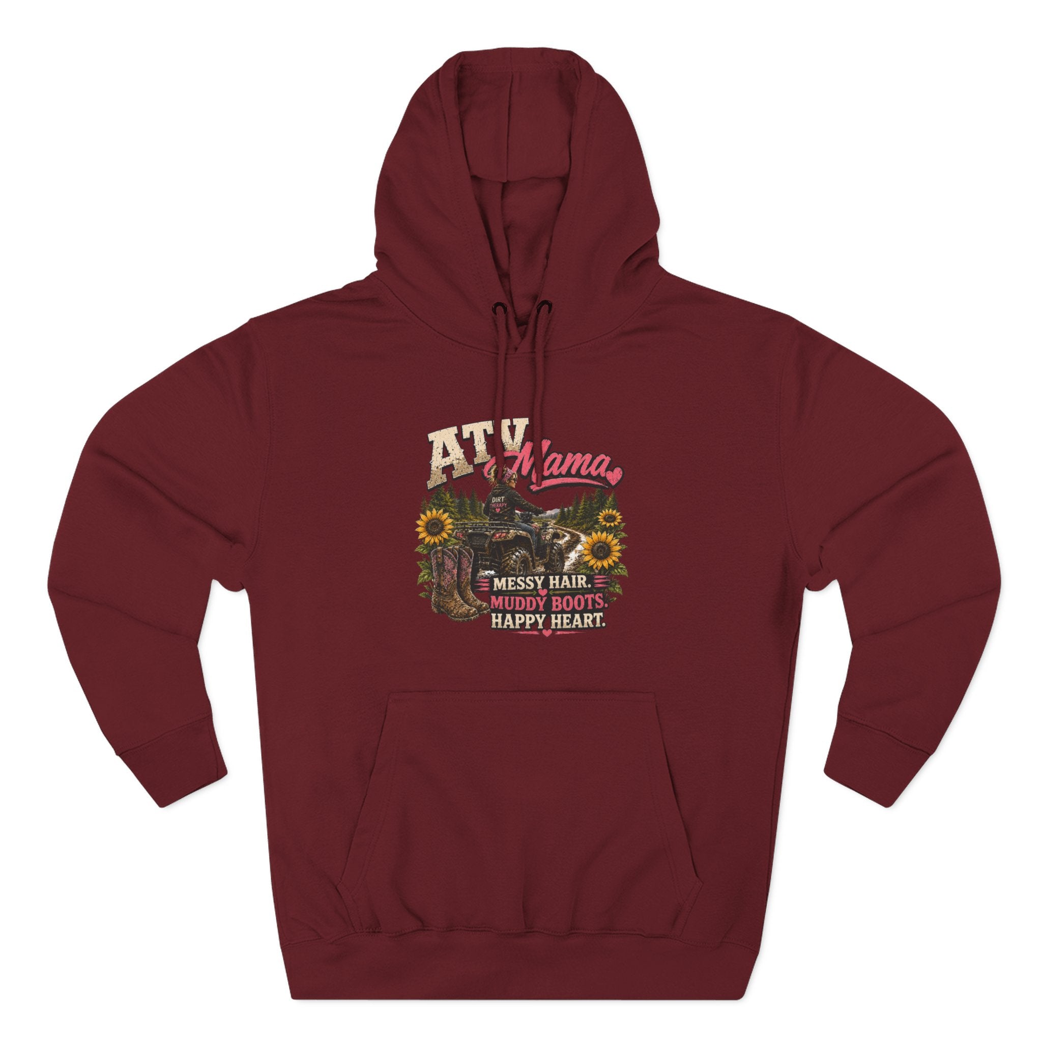 Mama Farm Hoodie — Messy Hair, Muddy Boots Graphic Sweatshirt