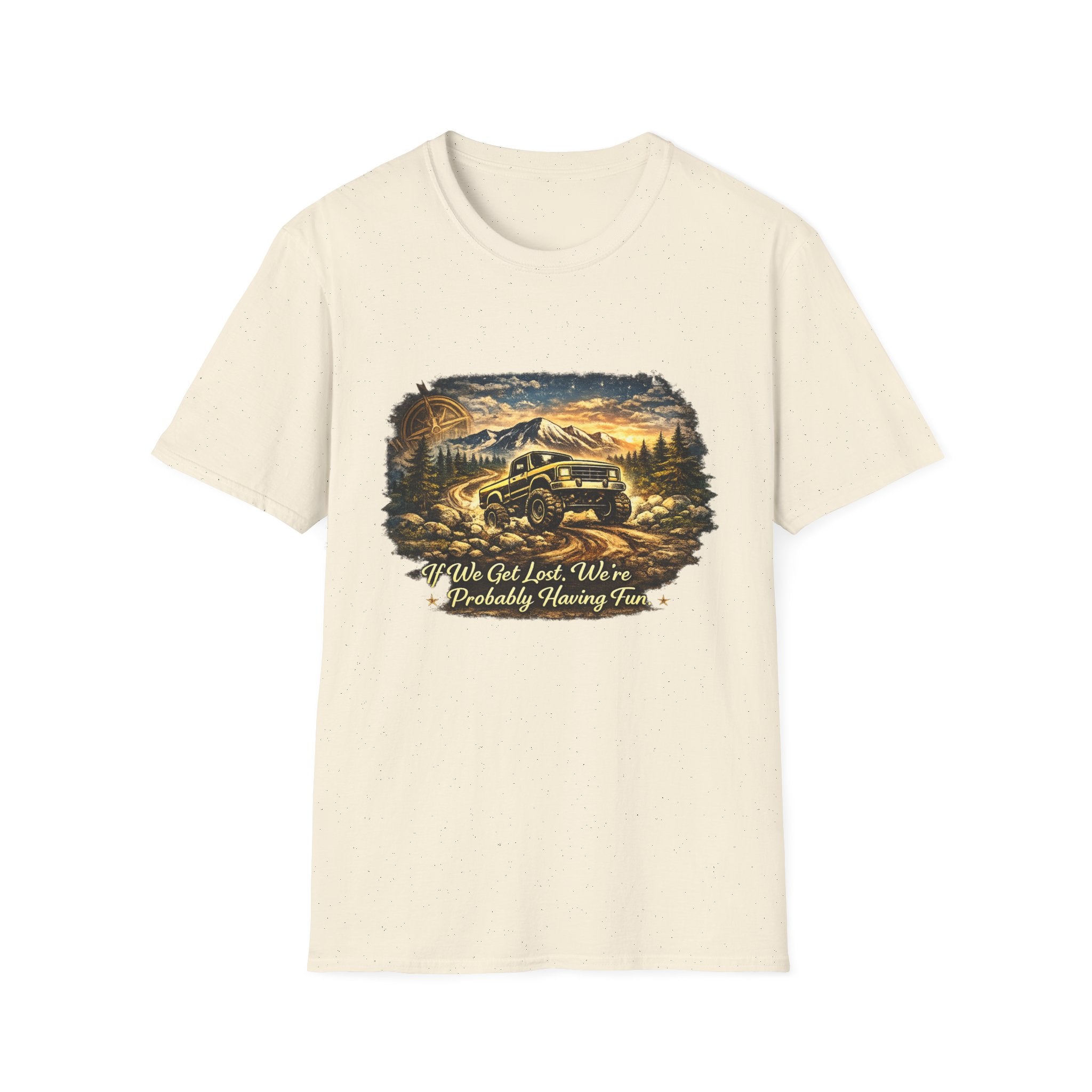 Off-Road Adventure T-Shirt – 'We’ve Got Lost, We’re Probably Having Fun' Scenic Truck Tee
