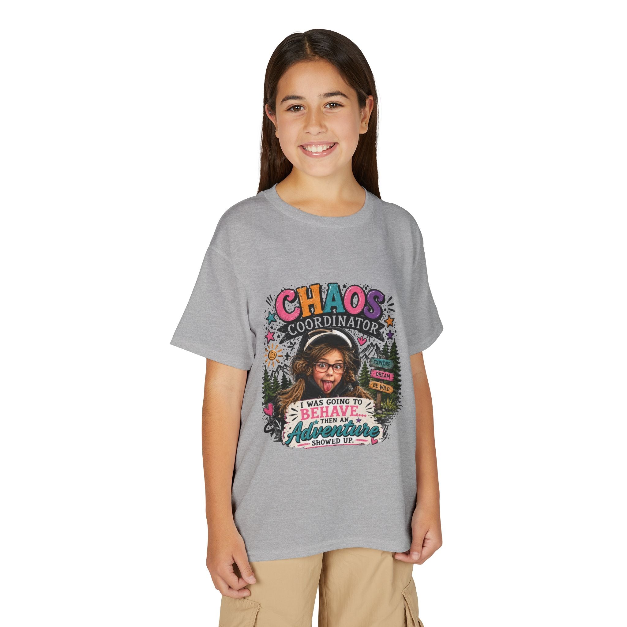 "Chaos Coordinator" Adventure Graphic Kids Tee - Youth T-Shirt -