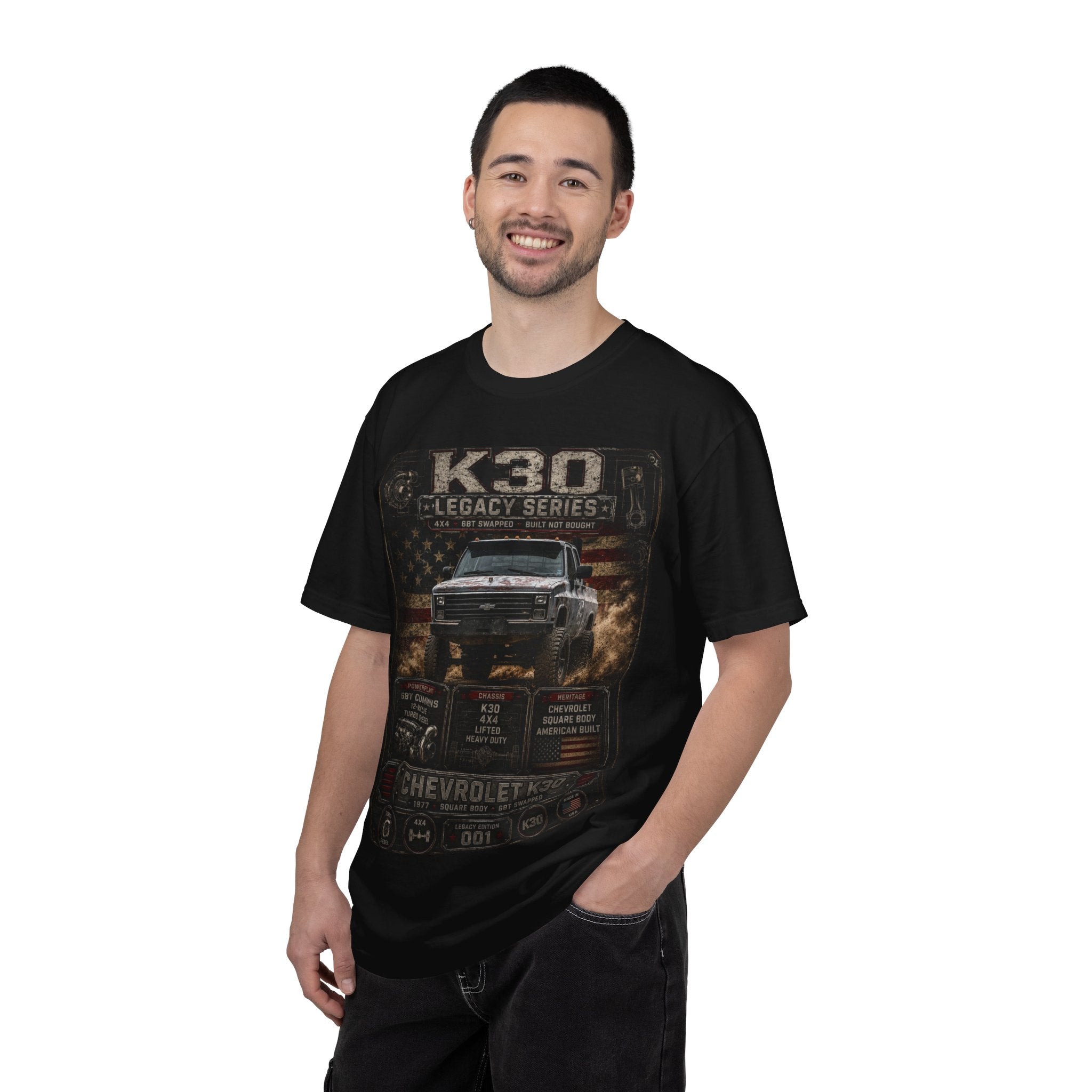 Chevrolet K30 Legacy Series T-Shirt — Vintage Off-Road Truck Graphic