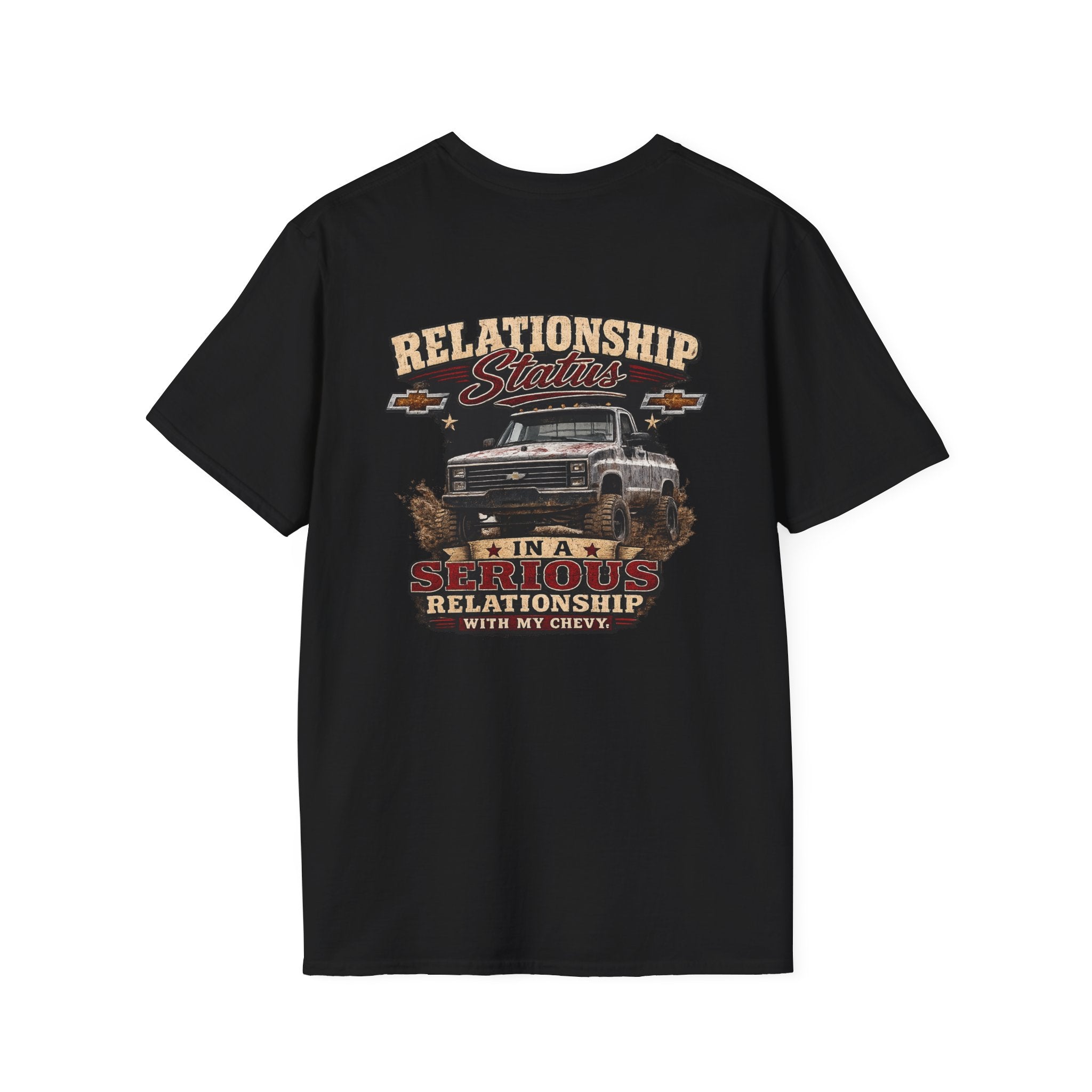 Relationship Status - Chevrolet K30 Vintage Truck Pocket T-Shirt
