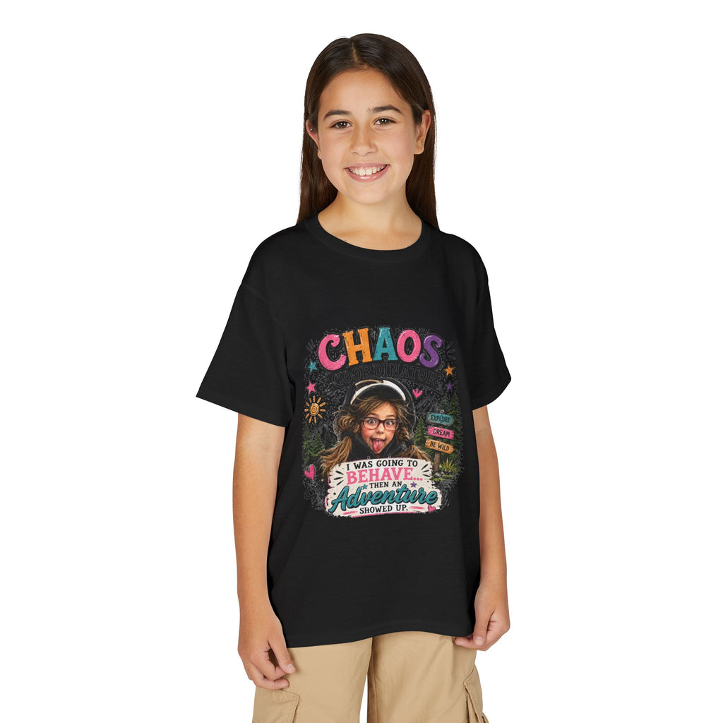 "Chaos Coordinator" Adventure Graphic Kids Tee - Youth T-Shirt -
