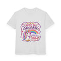 "Born to Sparkle" Unicorn Rainbow 2024 Youth Tee Kids — T-Shirt