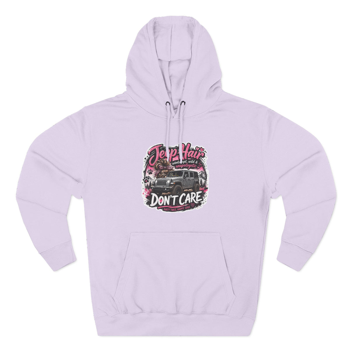 Jeep Hair Don't Care Three-Panel Fleece Hoodie