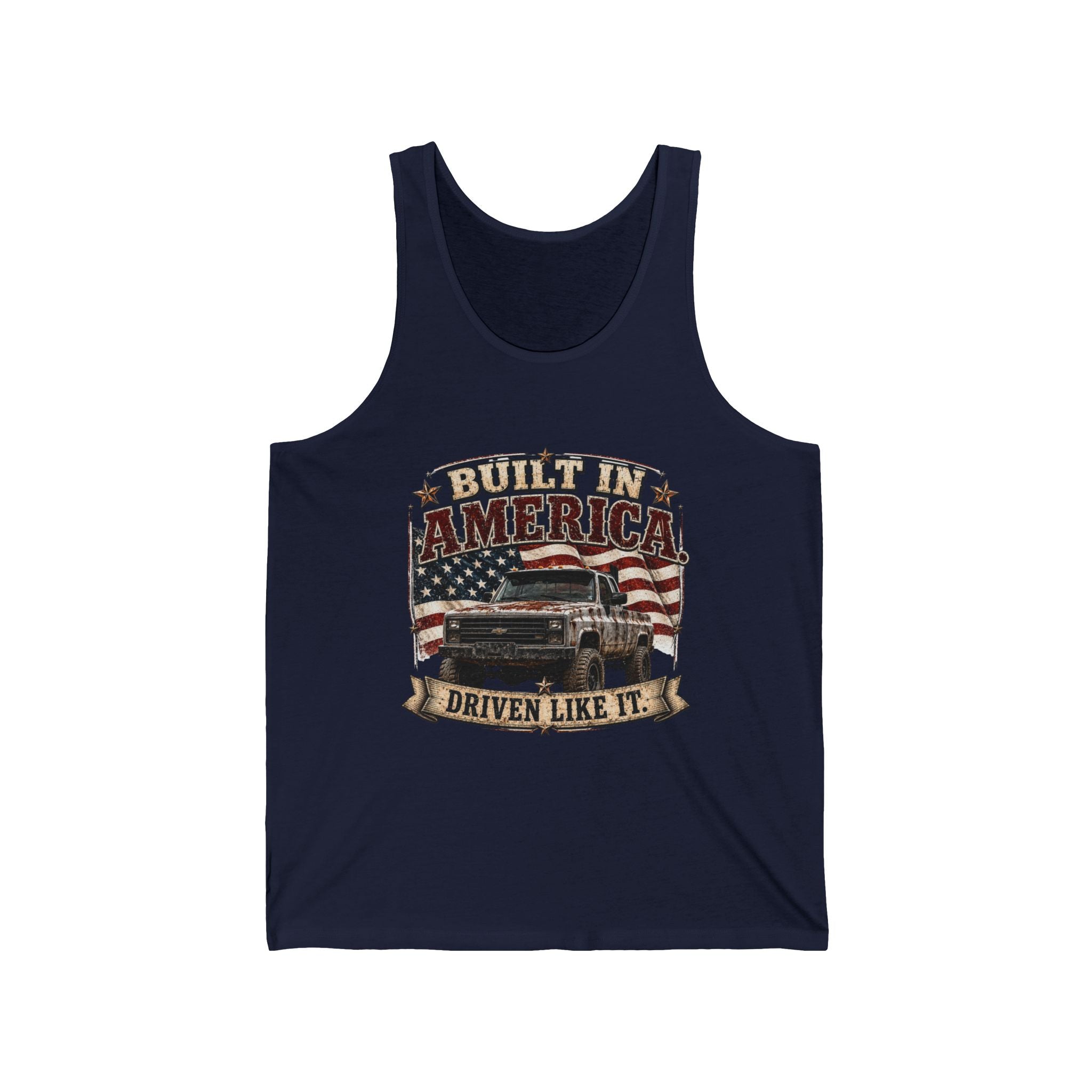 Built In America Chevy Truck Jersey Tank
