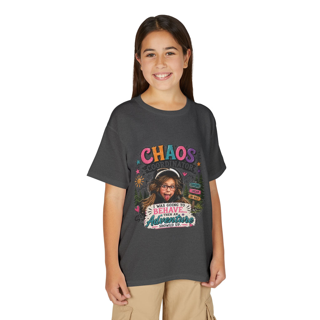 "Chaos Coordinator" Adventure Graphic Kids Tee - Youth T-Shirt -