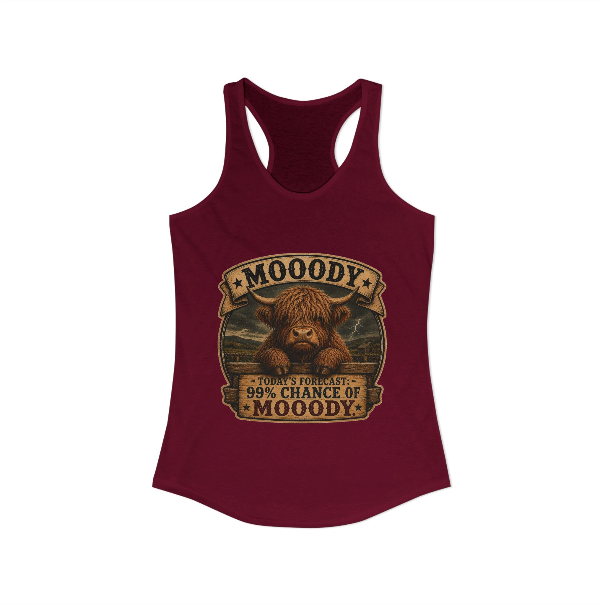 Mooody Highland Women's Ideal Racerback Tank