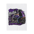 Bye Bitch Motorcycle Velveteen Plush Blanket