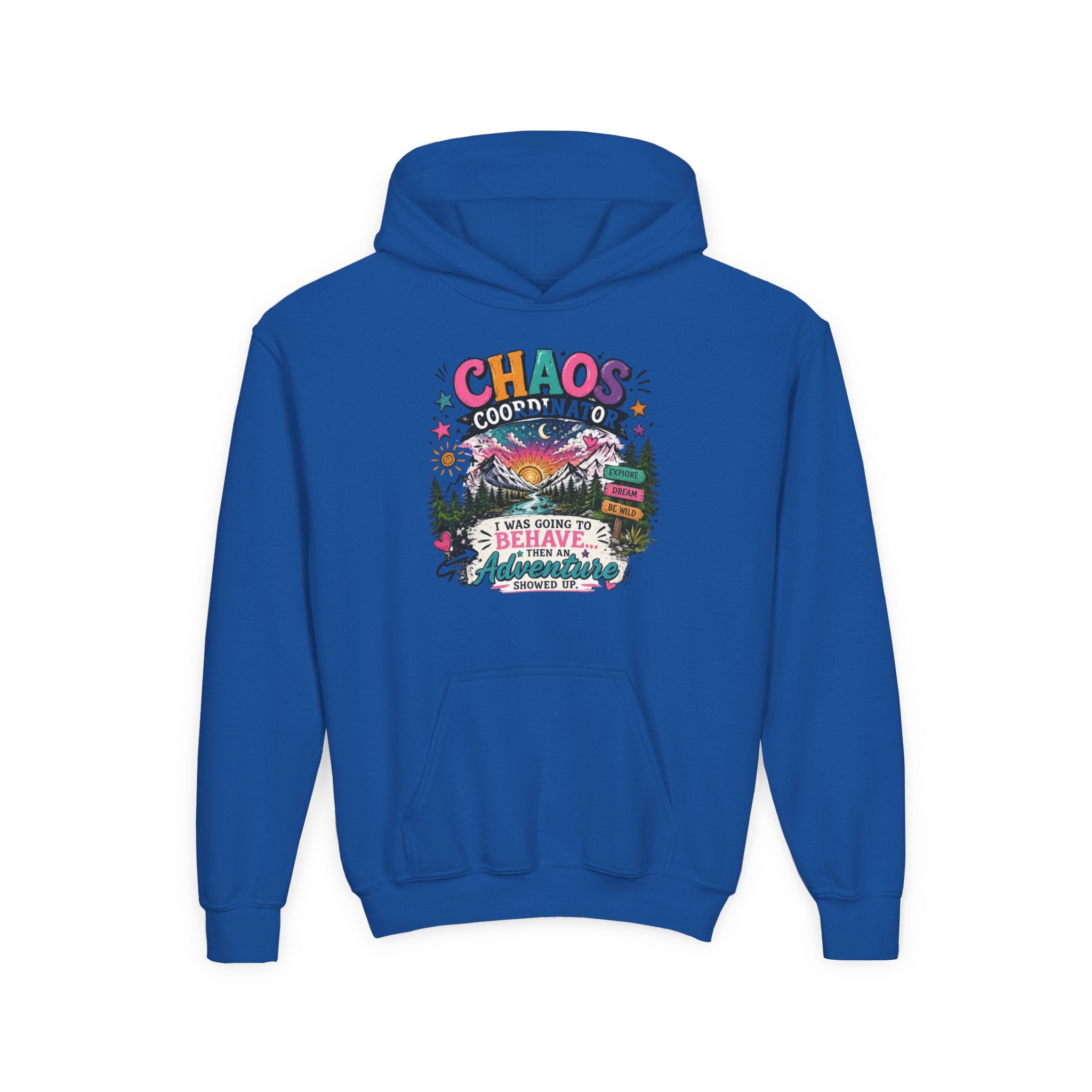 Chaos Coordinator Youth Heavy Blend Hooded Sweatshirt