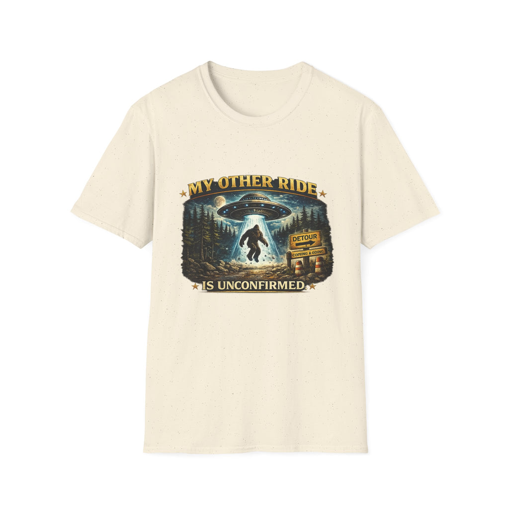 UFO Tee — "My Other Ride is Unconfirmed" Alien Abduction T-Shirt