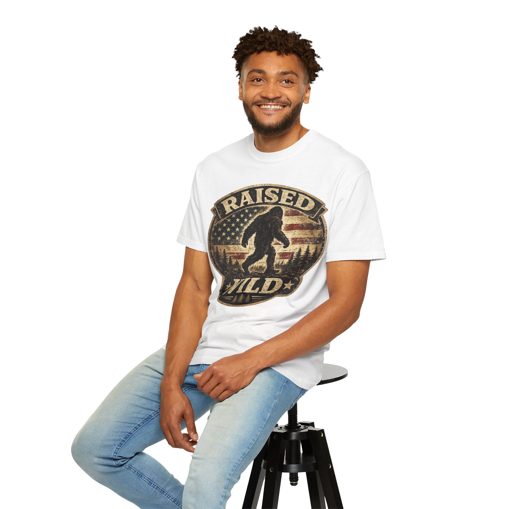 Raised Wild Bigfoot T-shirt