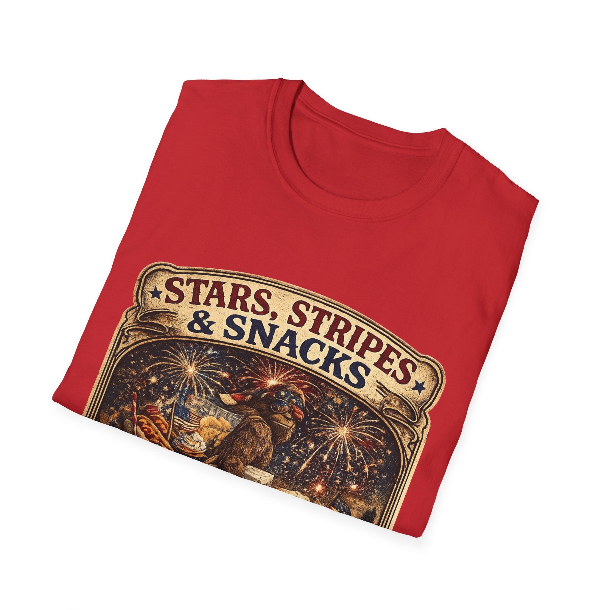 Patriotic 'Stars, Stripes & Snacks' T-Shirt