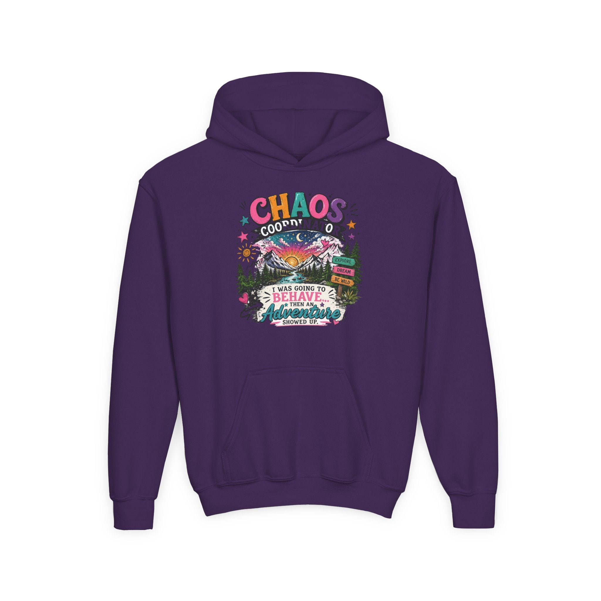 Chaos Coordinator Youth Heavy Blend Hooded Sweatshirt