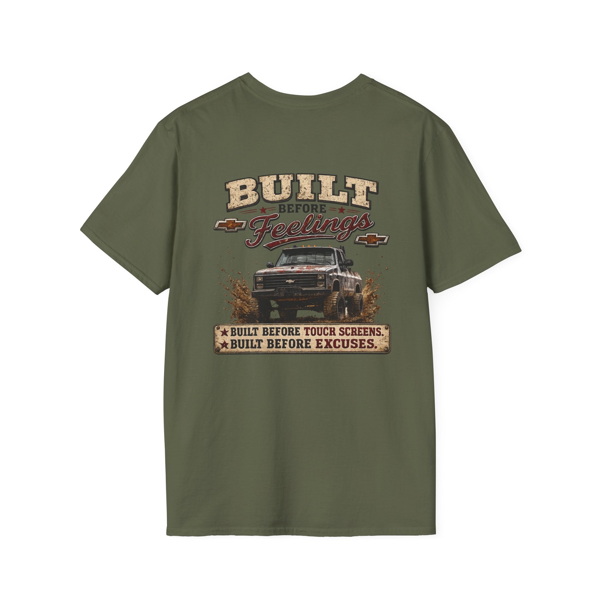 Vintage 'Built Not Bought' Chest Logo T-Shirt