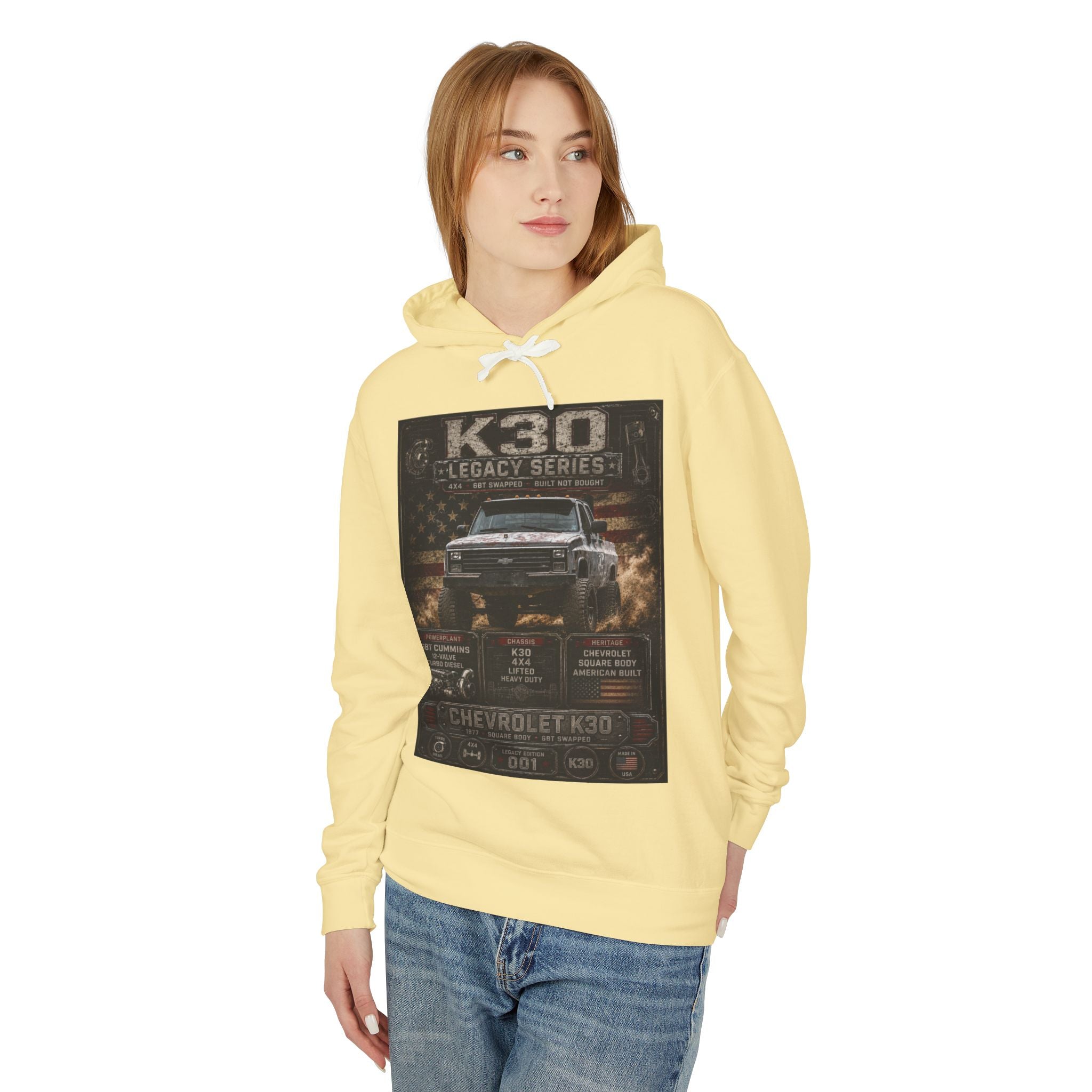 K30 Legacy Series Chevrolet K30 Truck Hoodie — Vintage Off-Road Mechanic Sweatshirt