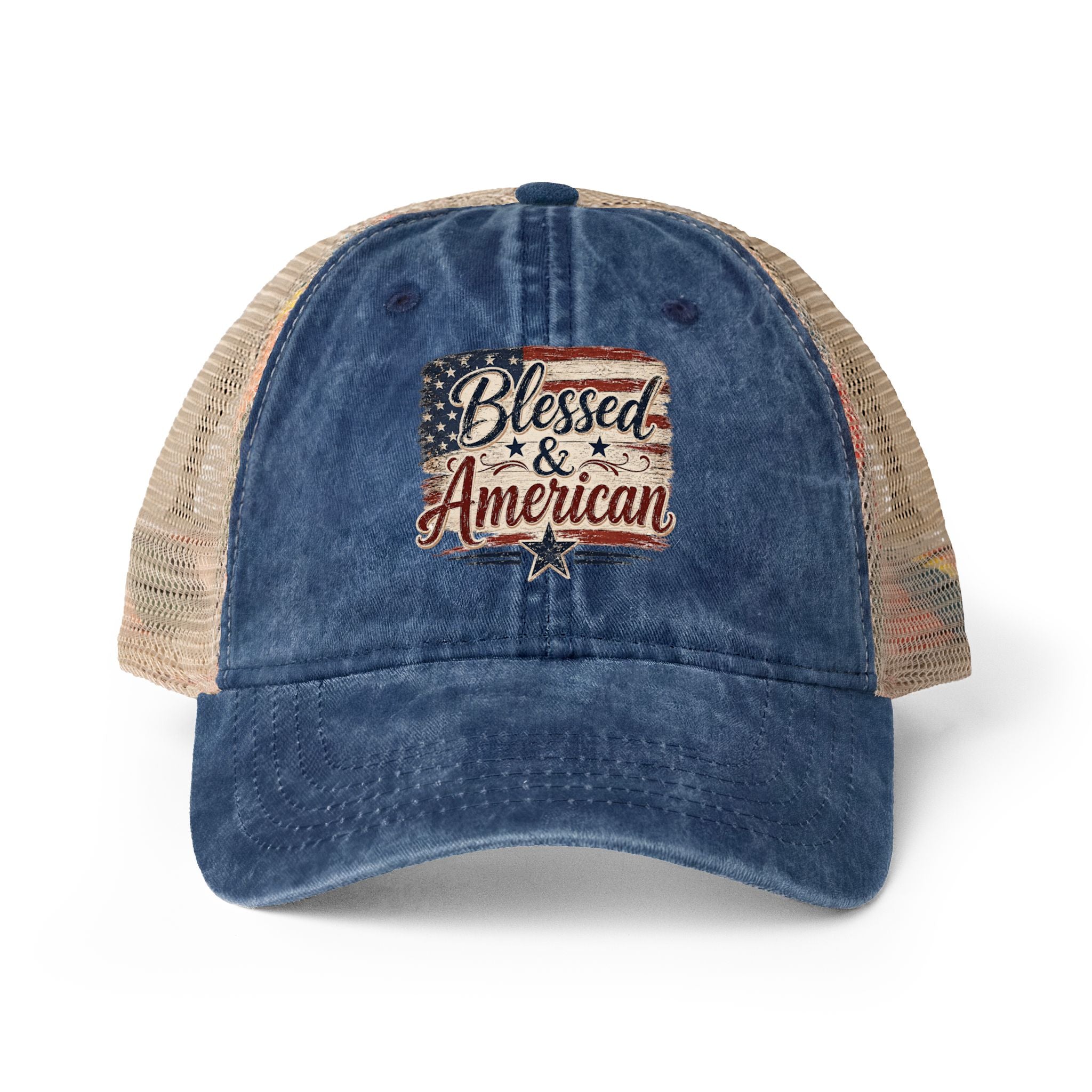 Women's Washed Mesh-Back Cap