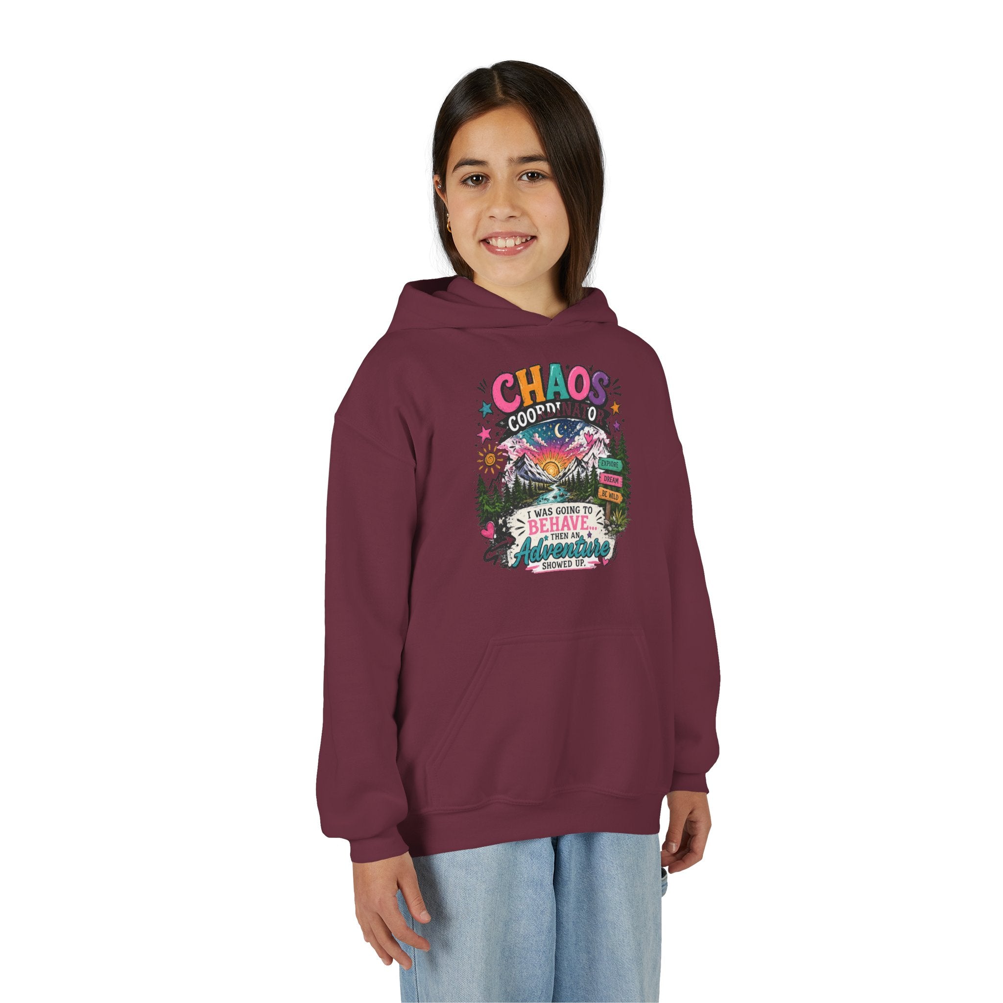 Chaos Coordinator Youth Heavy Blend Hooded Sweatshirt