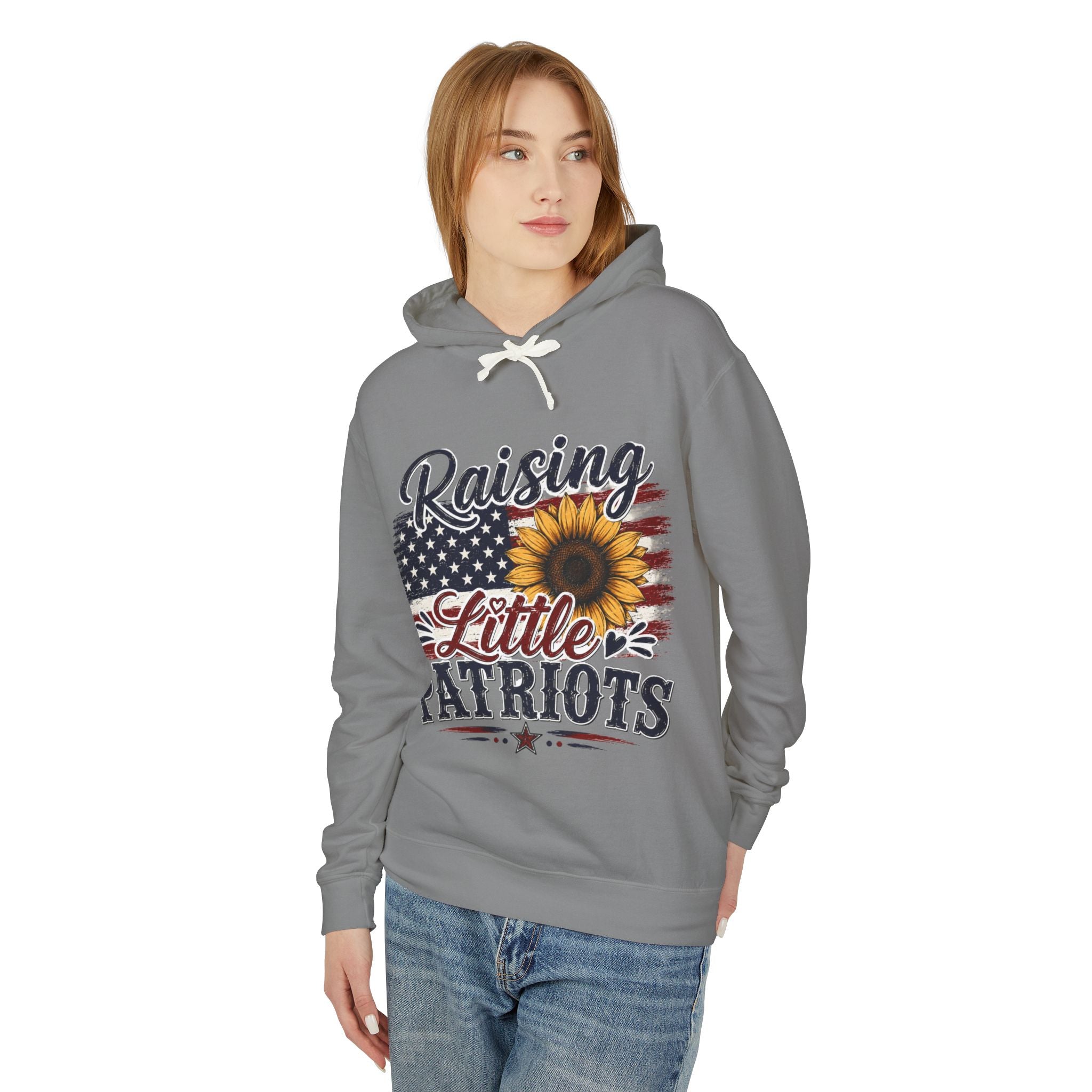 Raising Little Patriots 4th of July Hoodie — Patriotic Independence Day Sweatshirt