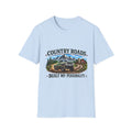Country Roads T-Shirt — "Country Roads Built My Personality" Vintage Mountain Truck Tee