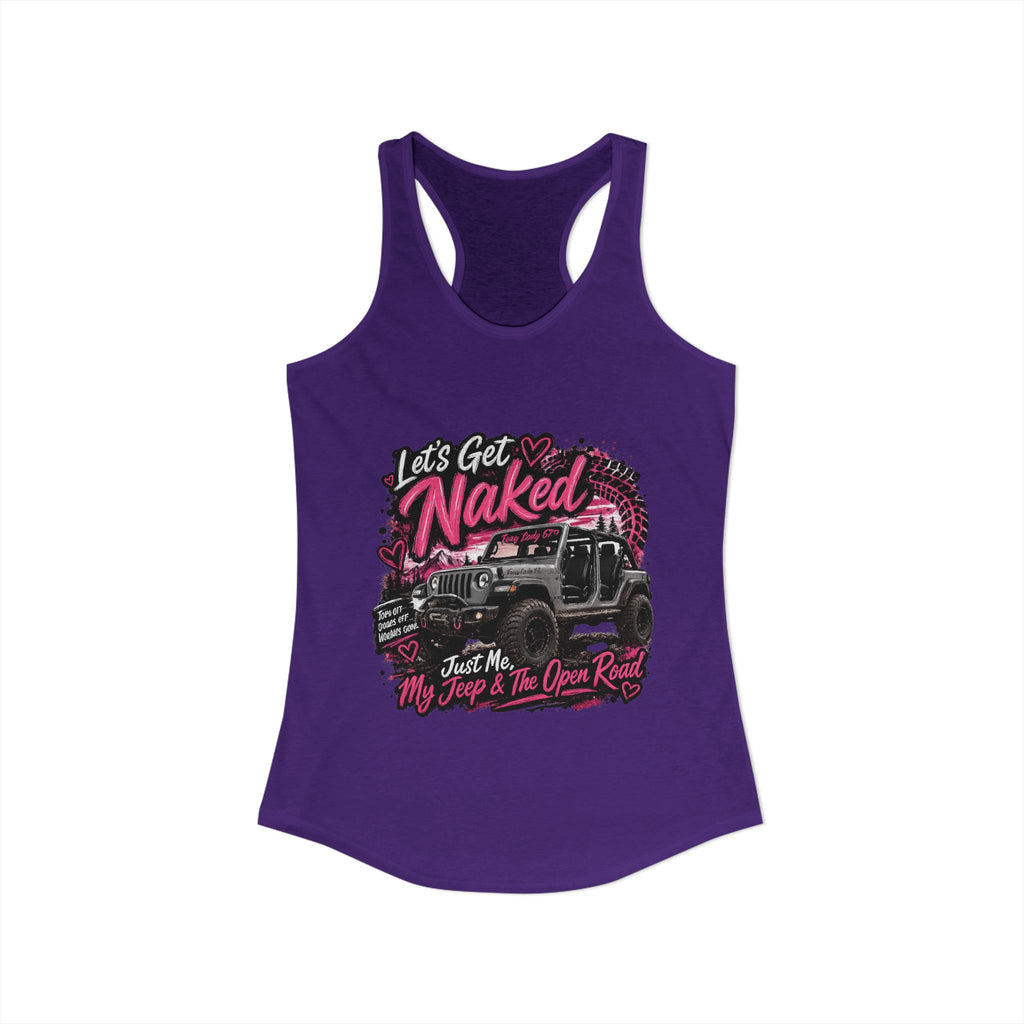 Let's Get Naked Jeep Women's Ideal Racerback Tank