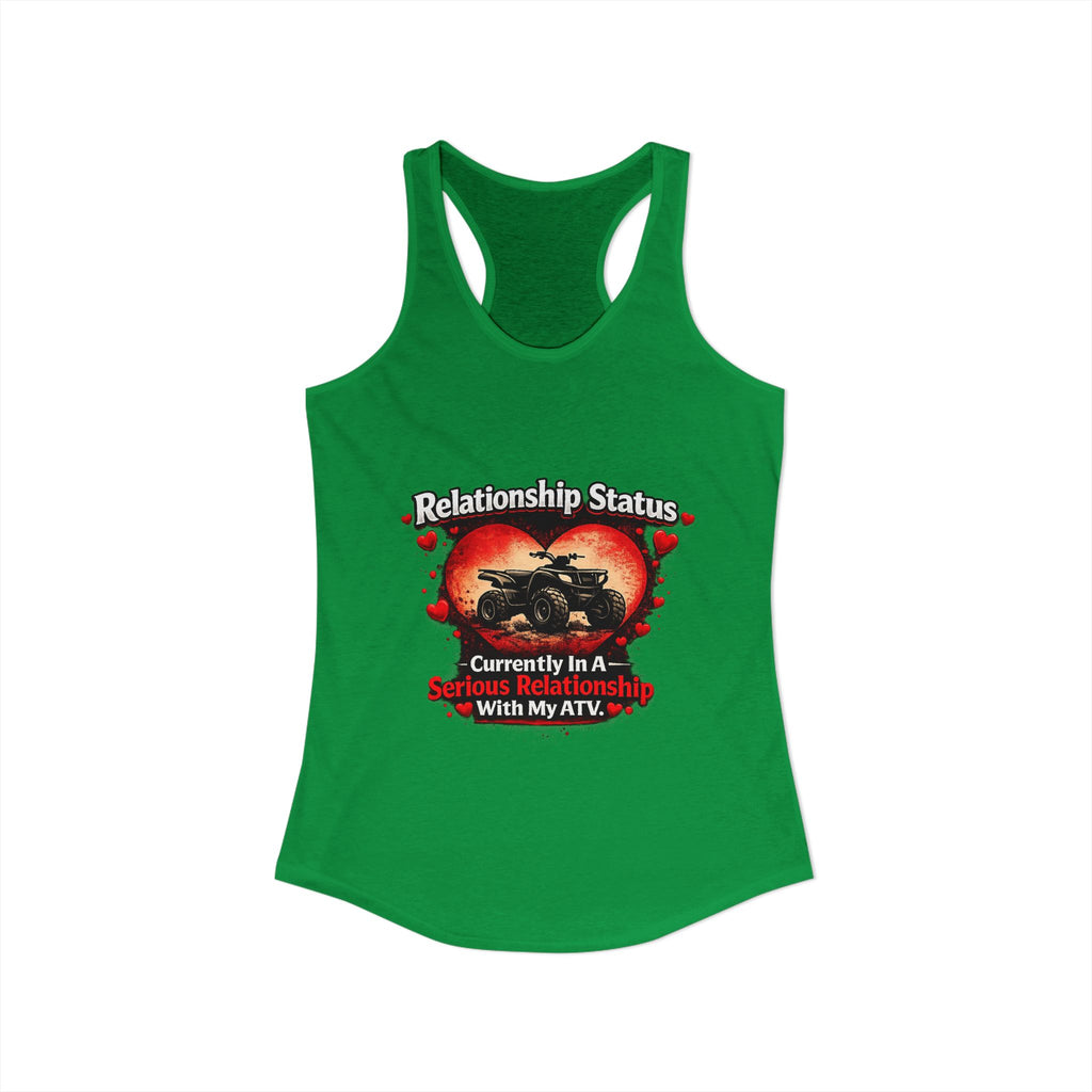 Relationship Status ATV Women's Ideal Racerback Tank