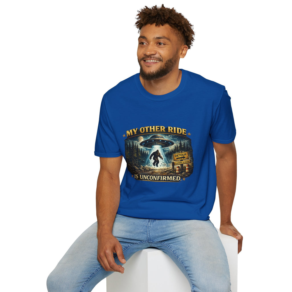 UFO Tee — "My Other Ride is Unconfirmed" Alien Abduction T-Shirt