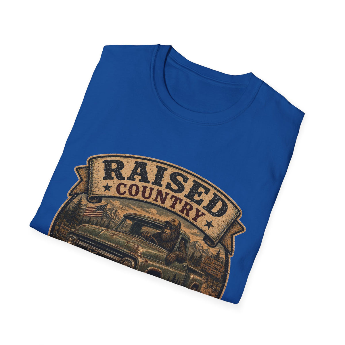 Raised Country T-Shirt — "Too Country for City Problems" Vintage Truck Tee