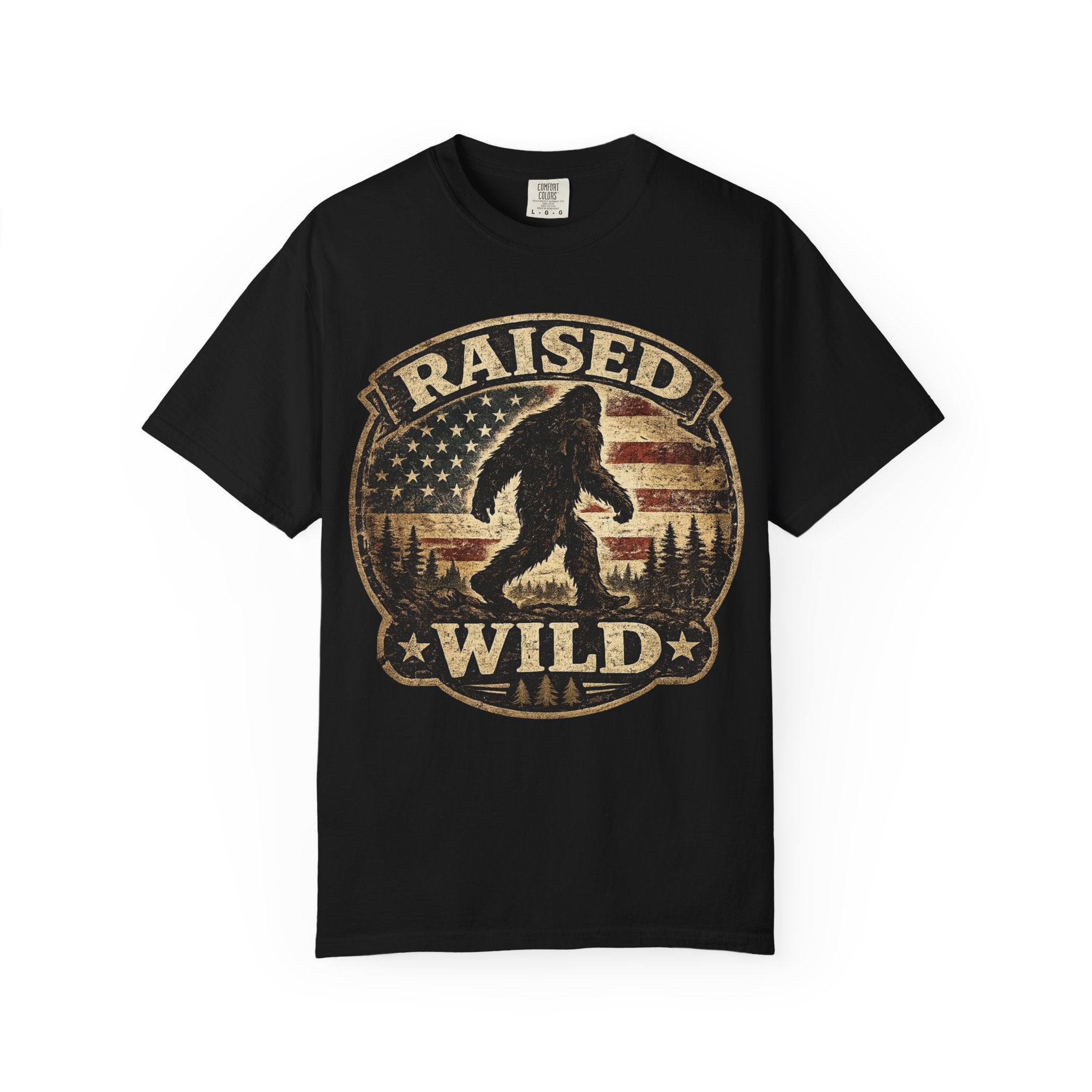 Raised Wild Bigfoot T-shirt