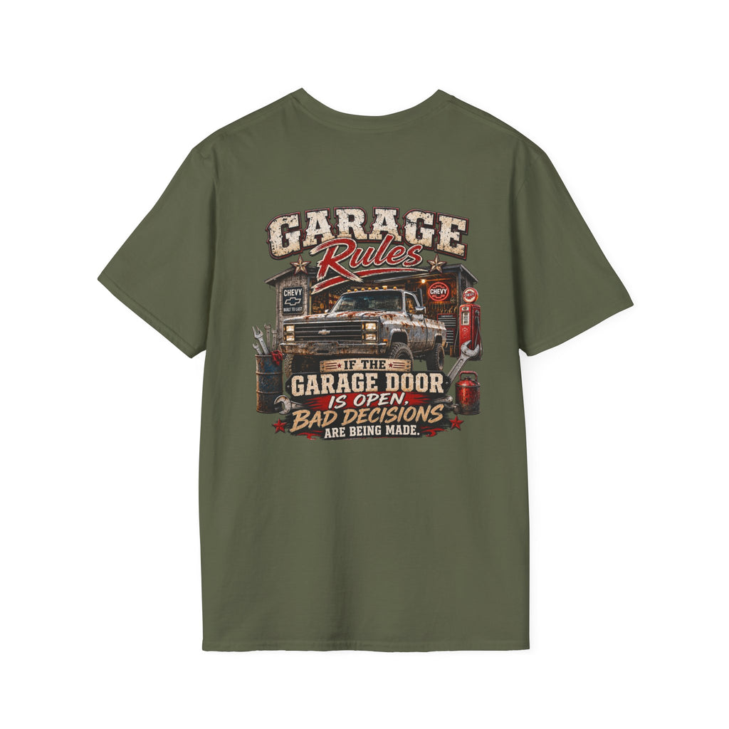 Garage Rules Chevrolet K30 Vintage Truck T-Shirt — Retro K-30 Badge Tee