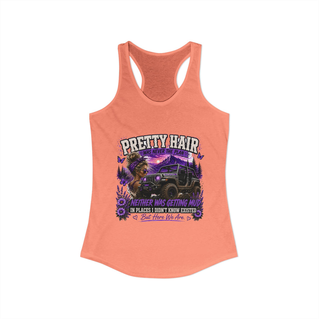 Pretty Hair Jeep Women's Ideal Racerback Tank