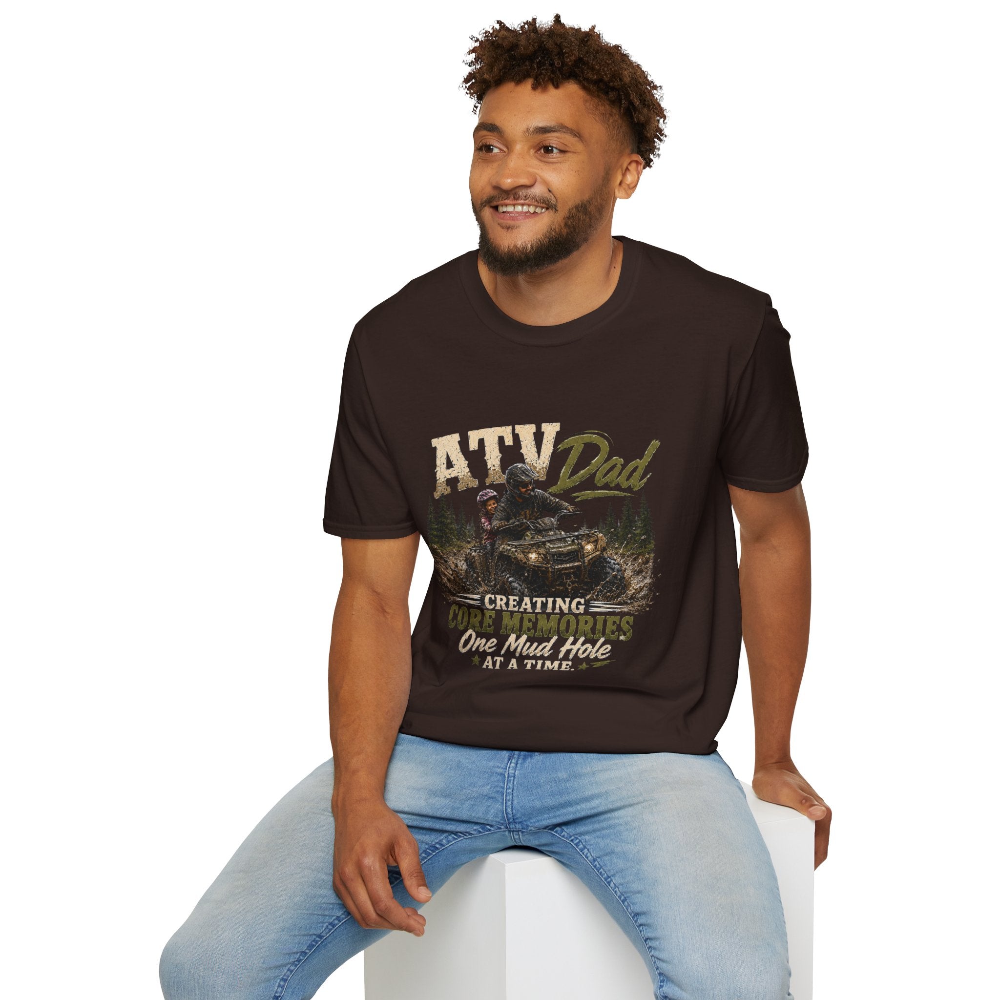ATV Dad T-Shirt – "Creating Core Memories One Mud Hole at a Time" Outdoor Riding Tee