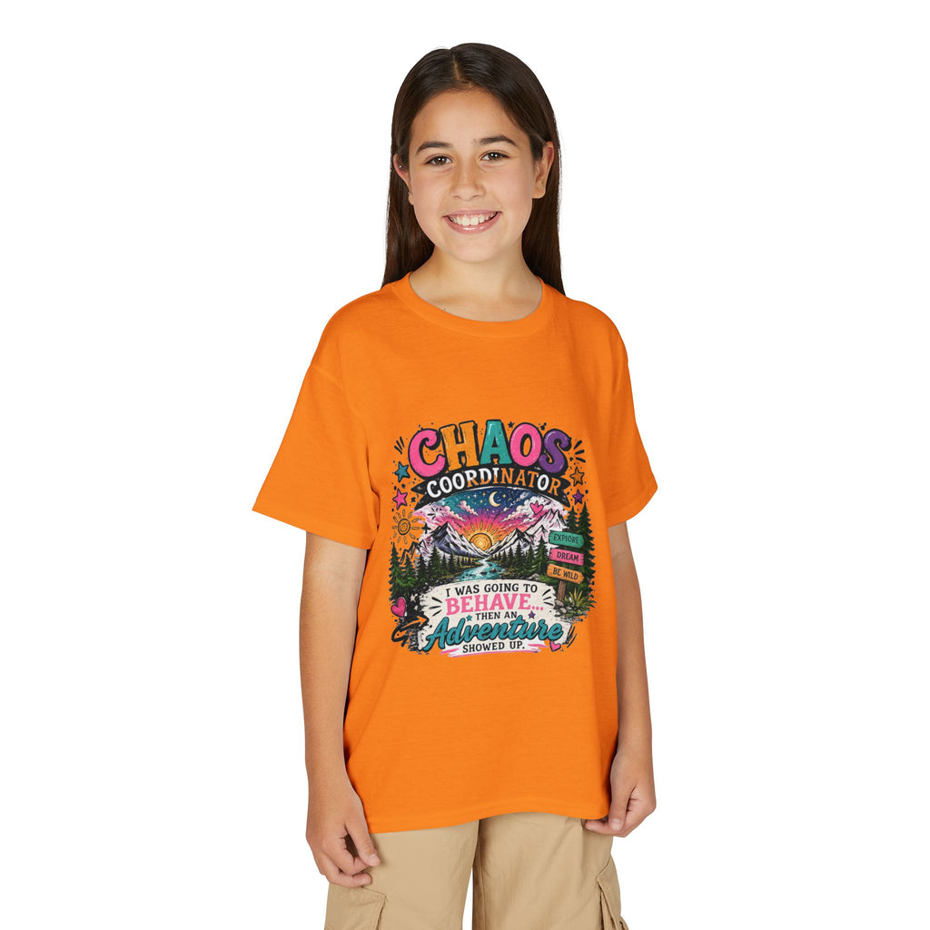'Chaos Coordinator' Adventure Graphic Tee (Was Going to Behave, Then an Adventure Showed Up) — Youth T-Shirt