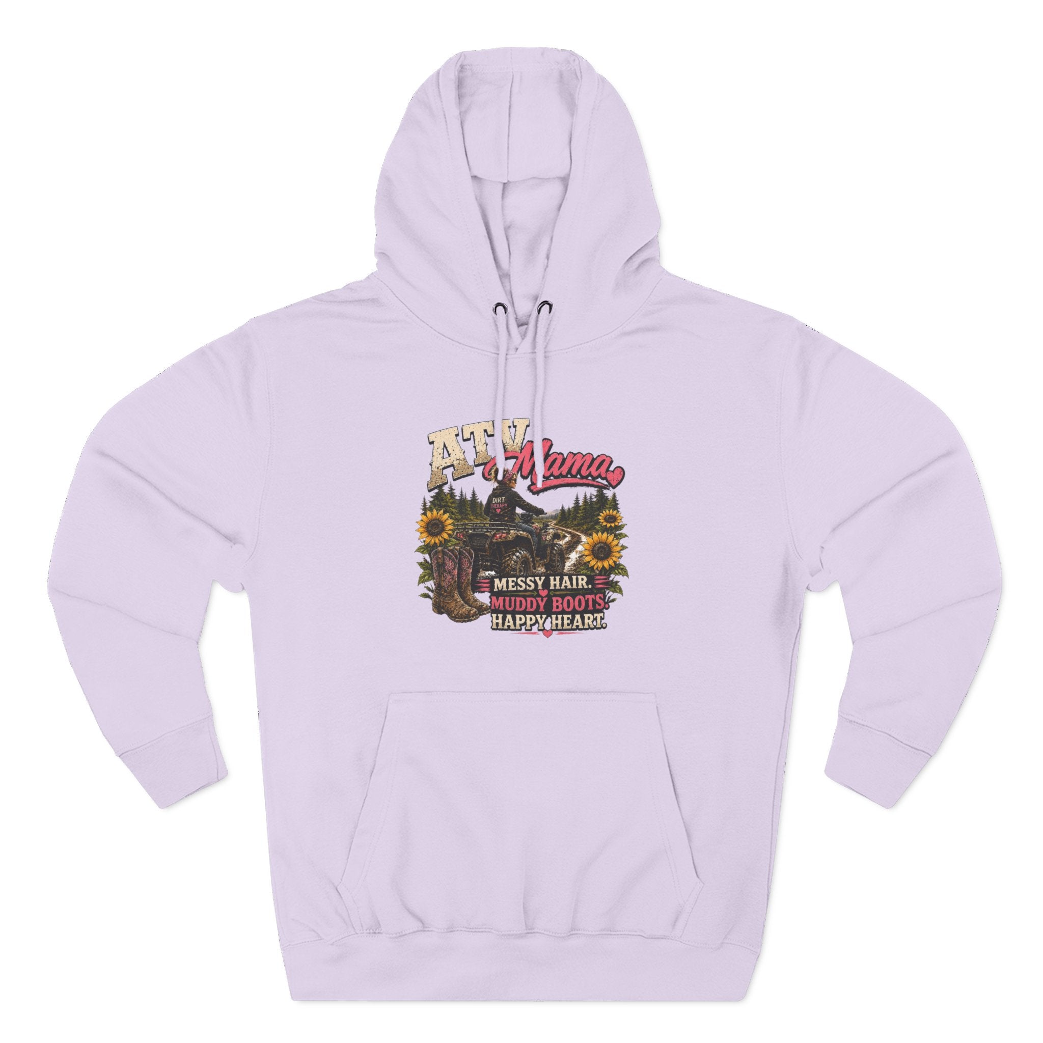 Mama Farm Hoodie — Messy Hair, Muddy Boots Graphic Sweatshirt